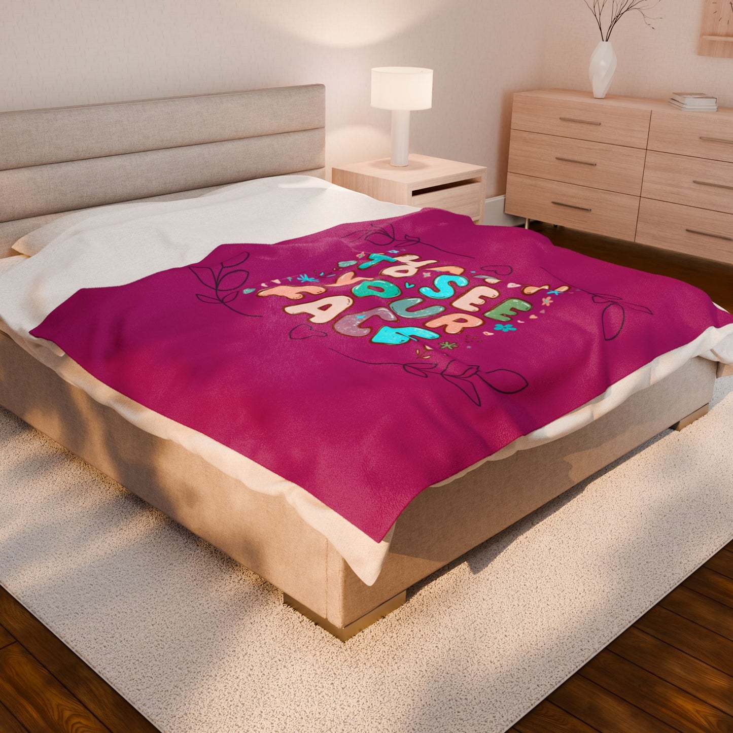 Plush Blanket - Beautiful Calming Cozy Warmth Holiday Gift Family Celebration