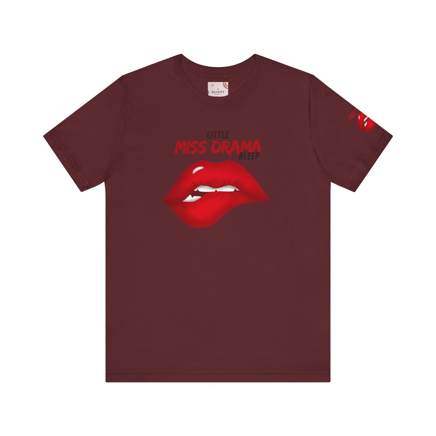 Little Miss Drama Unisex Tee | Fun Graphic Shirt, Casual Wear, Gift for Her, Dramatic T-Shirt, Lip Print Fashion