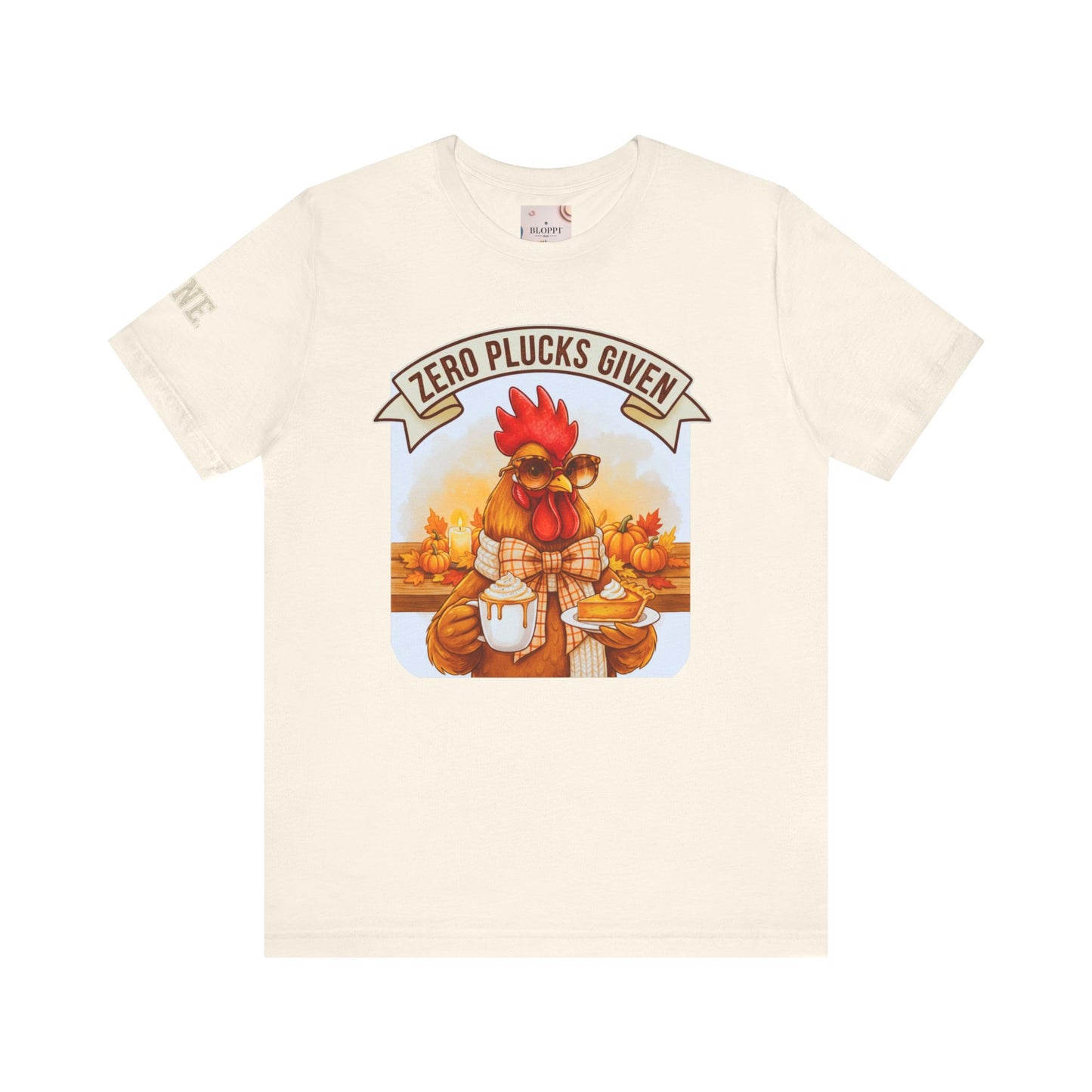 Rooster Pumpkin Pie Coffee Lover Tee - Thanksgiving Gift for Her