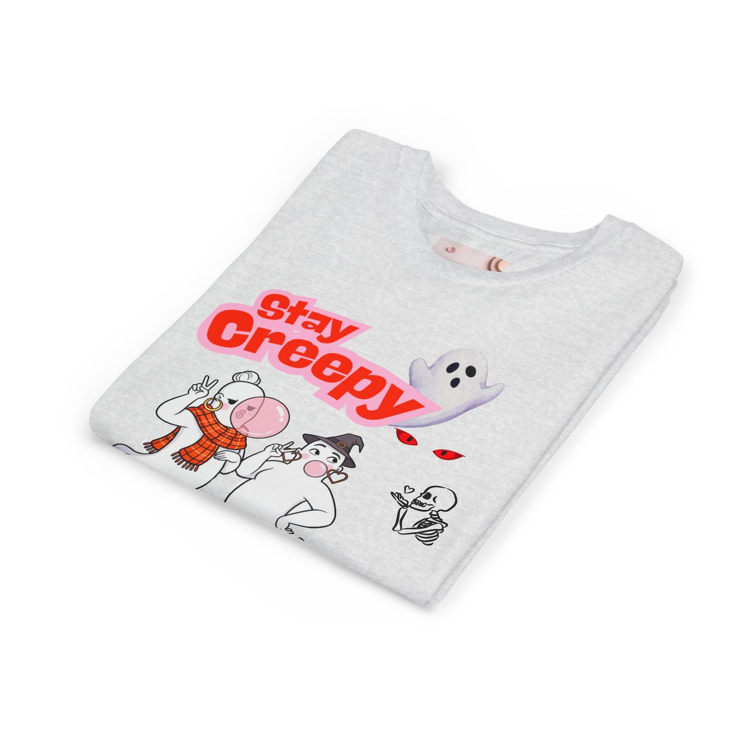 Stay Creepy Youth Tee - Fun Halloween Shirt, Kids Ghost T-Shirt, Spooky Party Attire, Trick or Treat Outfit, Cute Halloween Apparel