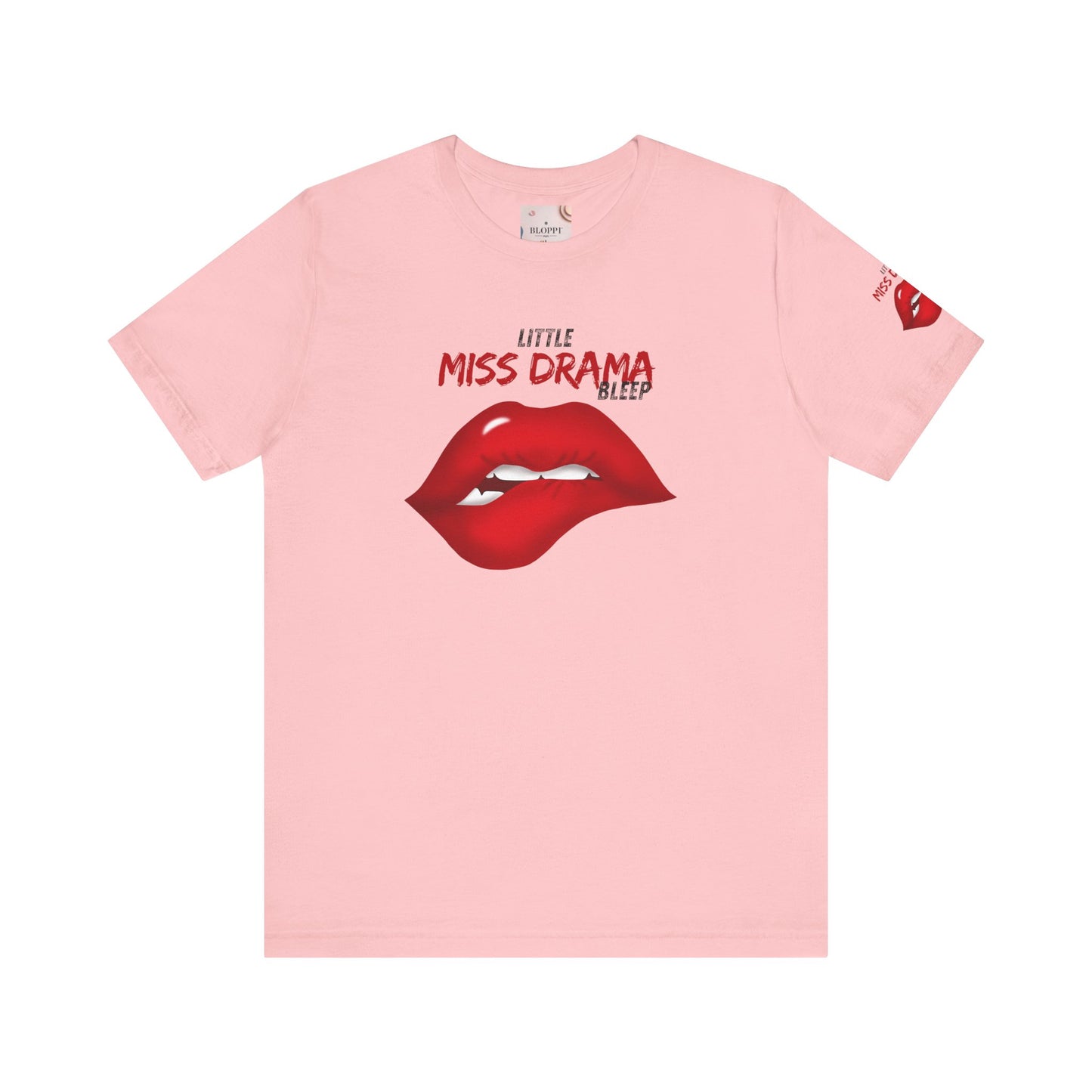 Little Miss Drama Unisex Tee | Fun Graphic Shirt, Casual Wear, Gift for Her, Dramatic T-Shirt, Lip Print Fashion