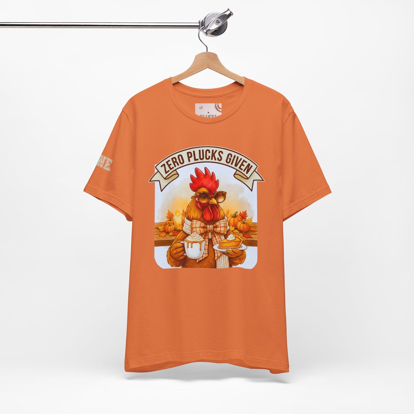 Rooster Pumpkin Pie Coffee Lover Tee - Thanksgiving Gift for Her