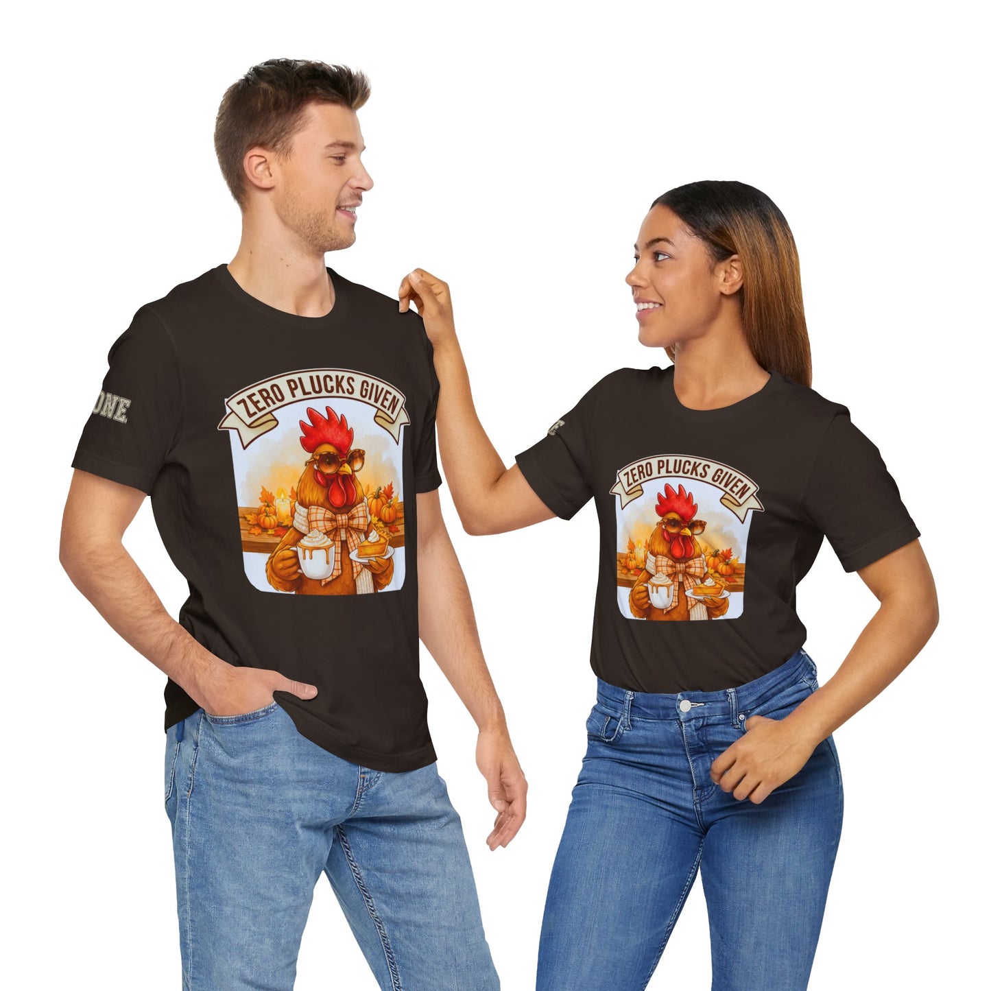 Rooster Pumpkin Pie Coffee Lover Tee - Thanksgiving Gift for Her