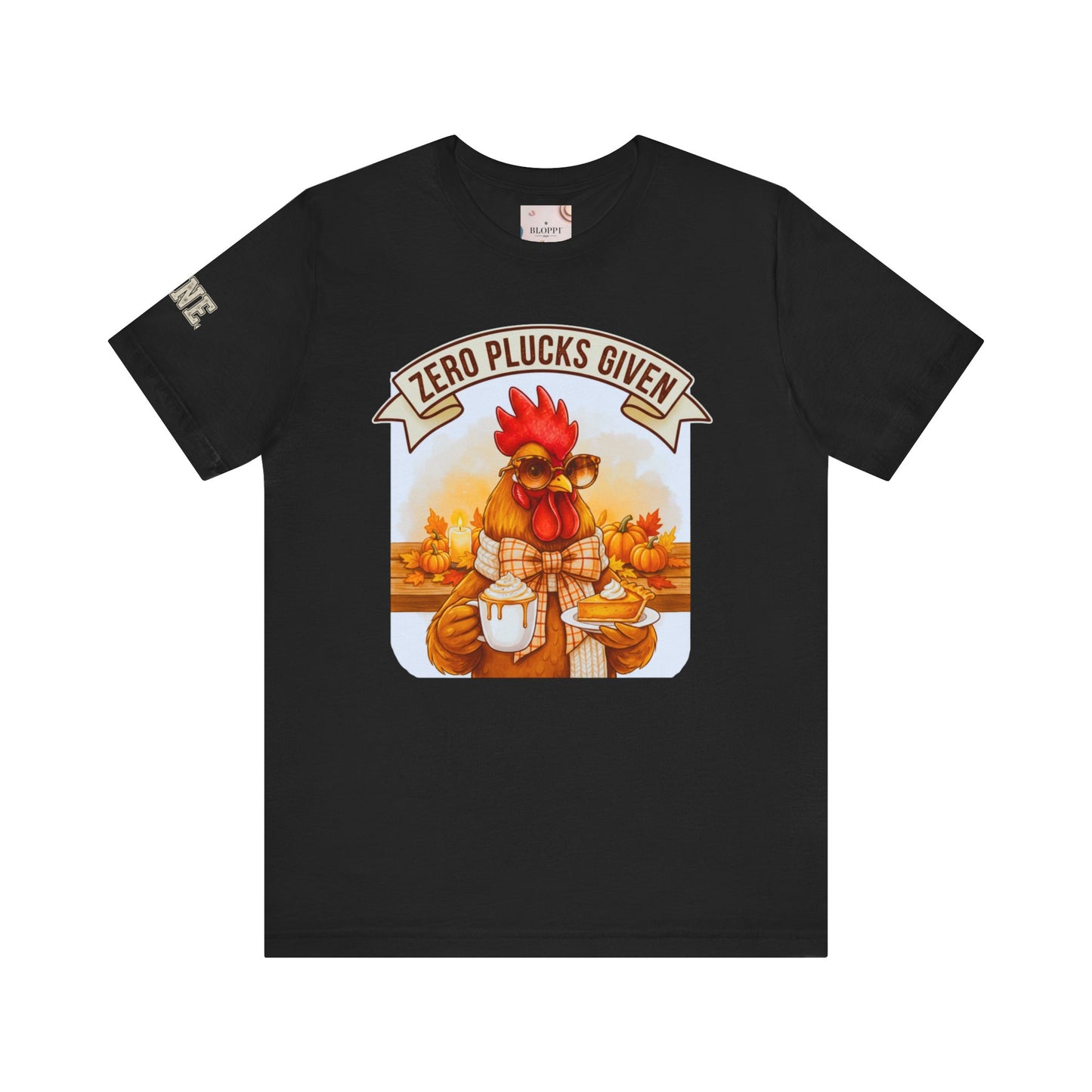 Rooster Pumpkin Pie Coffee Lover Tee - Thanksgiving Gift for Her