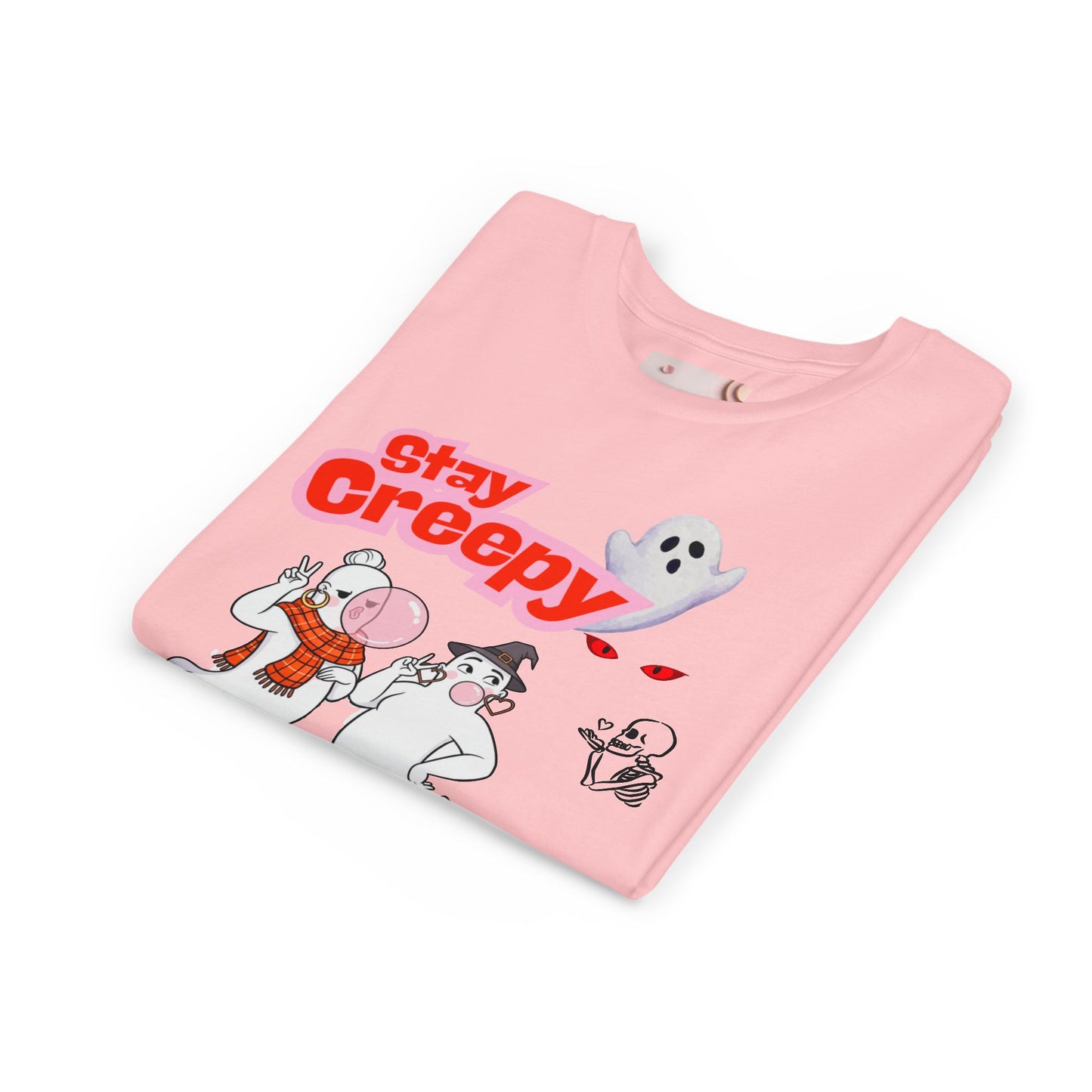 Stay Creepy Youth Tee - Fun Halloween Shirt, Kids Ghost T-Shirt, Spooky Party Attire, Trick or Treat Outfit, Cute Halloween Apparel