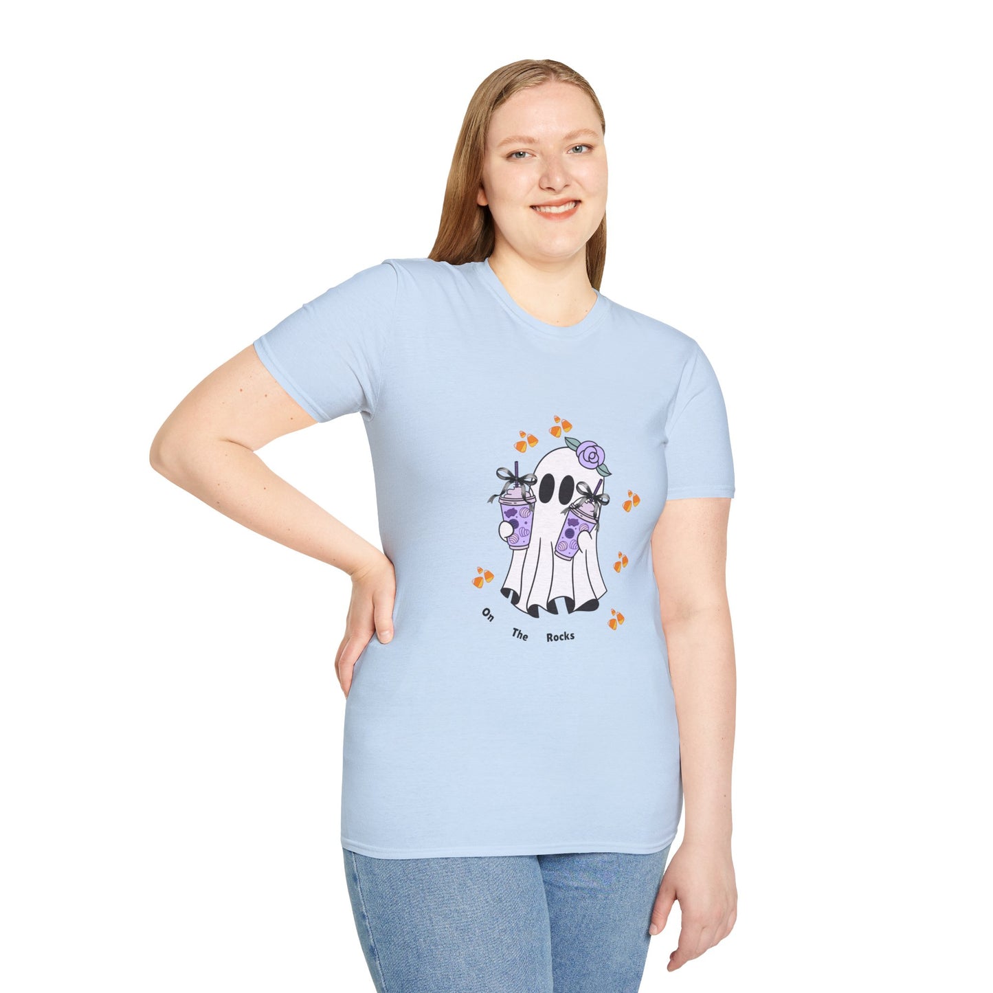 Halloween Ghost - On The Rocks Unisex T-Shirt