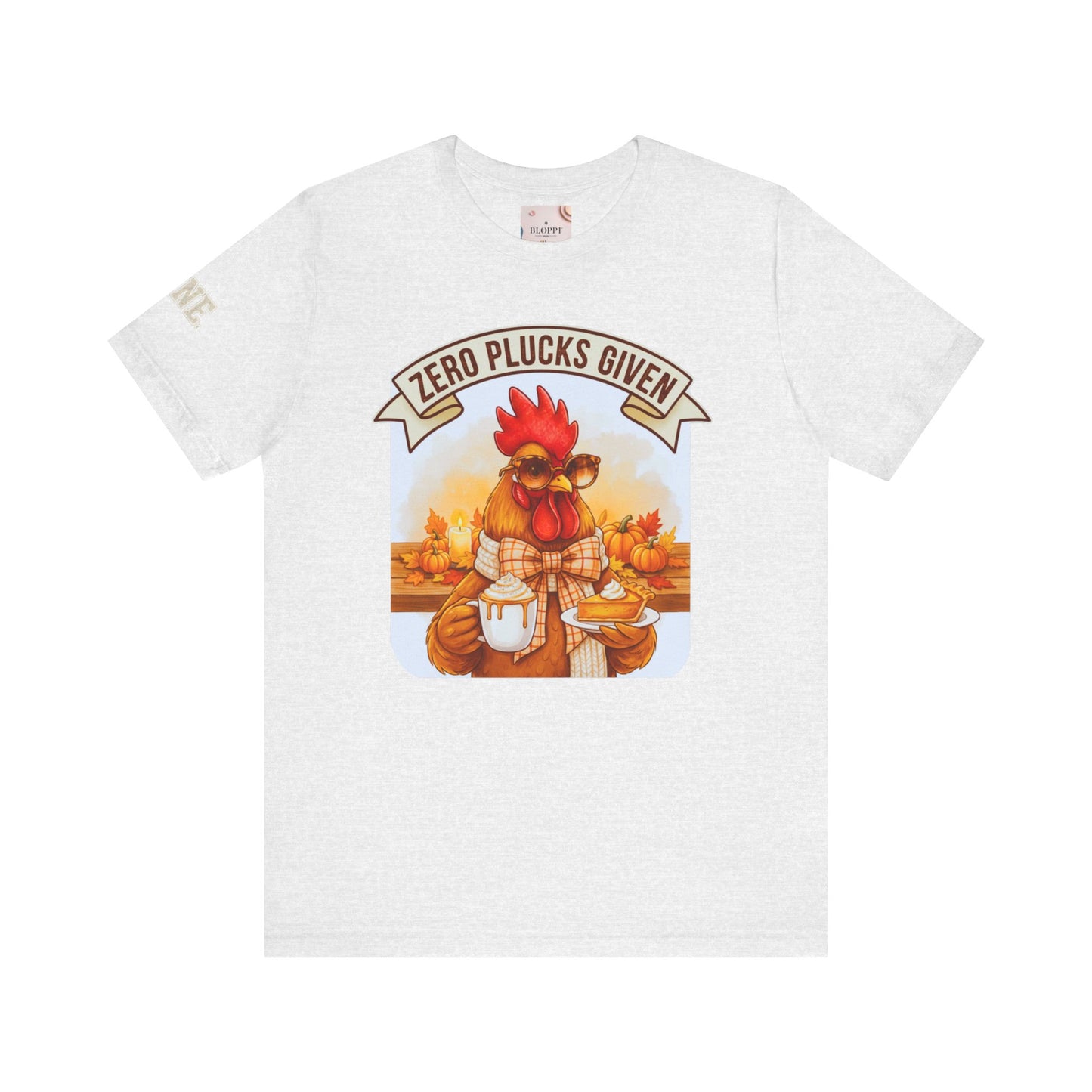 Rooster Pumpkin Pie Coffee Lover Tee - Thanksgiving Gift for Her