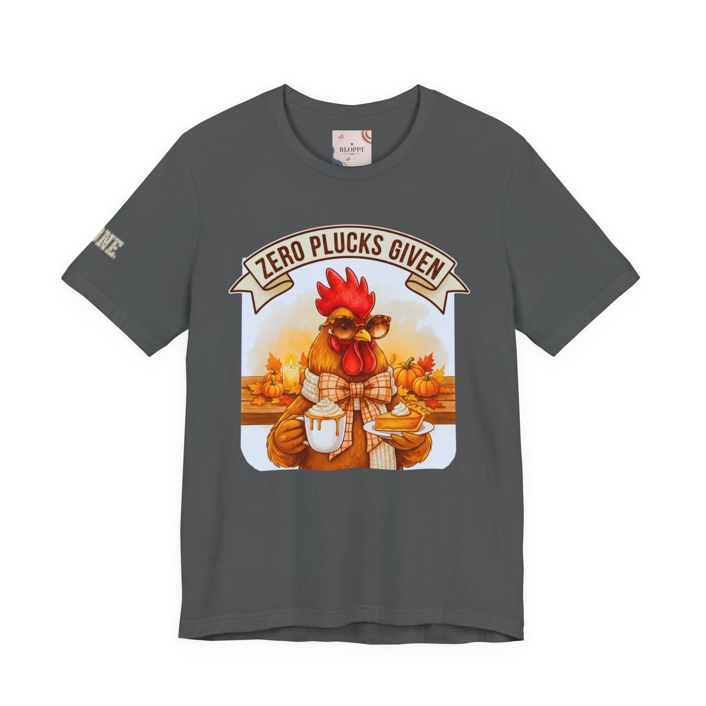 Rooster Pumpkin Pie Coffee Lover Tee - Thanksgiving Gift for Her