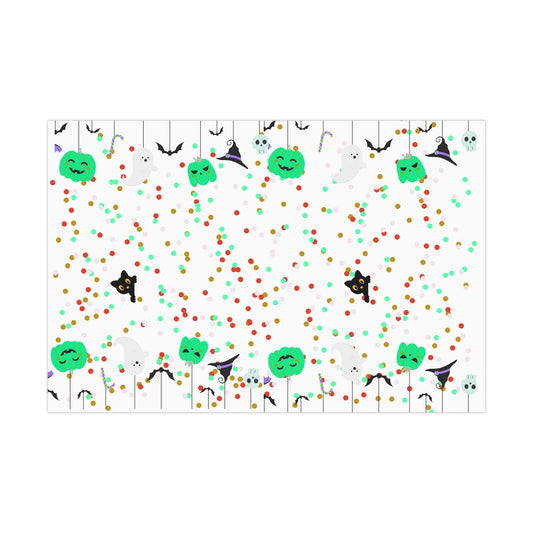 Whimsical Halloween Gift Wrap Papers, Festive Holiday Wrapping, Fun Party Supplies, Kid-Friendly Wrapping Paper, Unique Gift Presentation