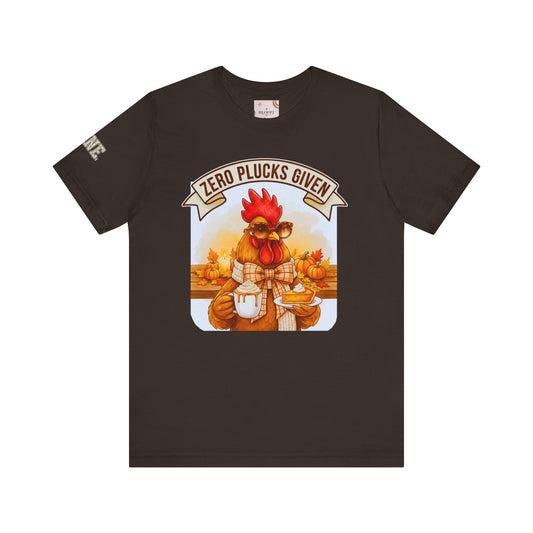 Rooster Pumpkin Pie Coffee Lover Tee - Thanksgiving Gift for Her
