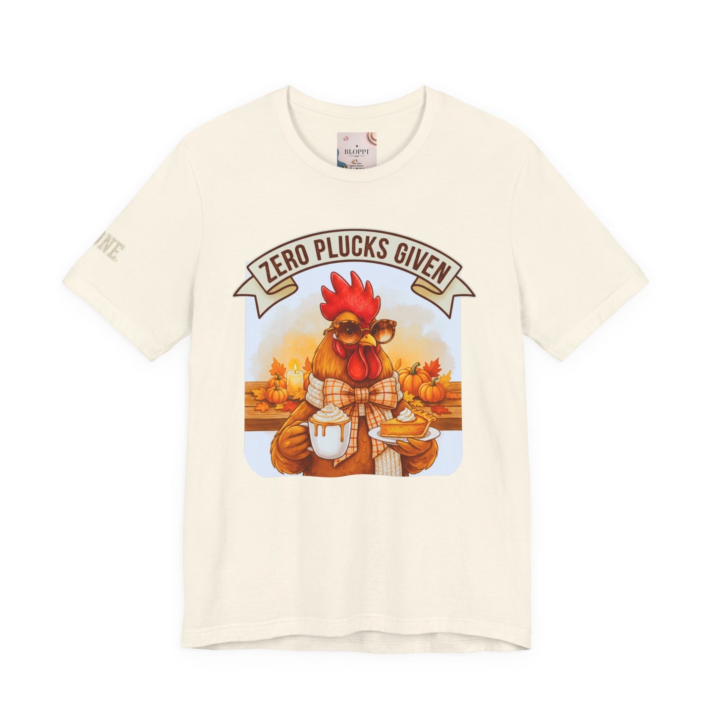 Rooster Pumpkin Pie Coffee Lover Tee - Thanksgiving Gift for Her